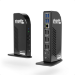Plugable Technologies 4K USB C Docking Station Triple Monitor with 100W Power Delivery, USB C Dock for Thunderbolt 3 / 4, and USB-C Windows and Mac (3x HDMI and 3x DisplayPort, 1x USB-C, 4x USB 3.0, SD Card Reader)