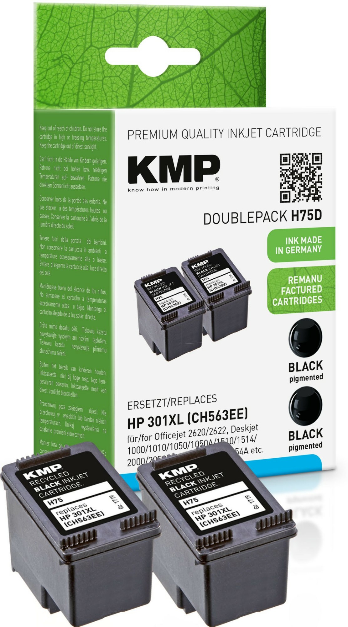 KMP 1719,4021 ink cartridge 2 pc(s) Compatible Black