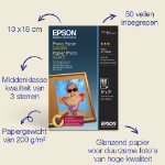 Epson Glossy Photo Paper (130 x 180 mm), 200 g/m2, 50 vellen