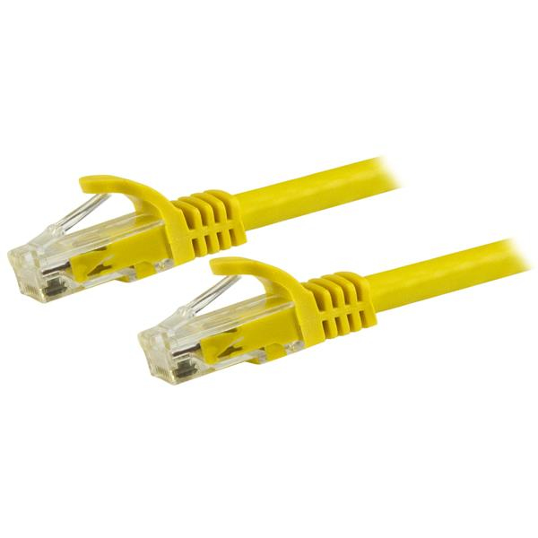 Image of StarTech.com 1.5m CAT6 Ethernet Cable - Yellow CAT 6 Gigabit...