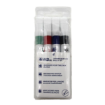 CTS Wholesale Drywipe Bullet Tip Marker Assorted Wallet (4)