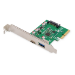 Digitus PCIe card, USB Type-CTM + USB-A