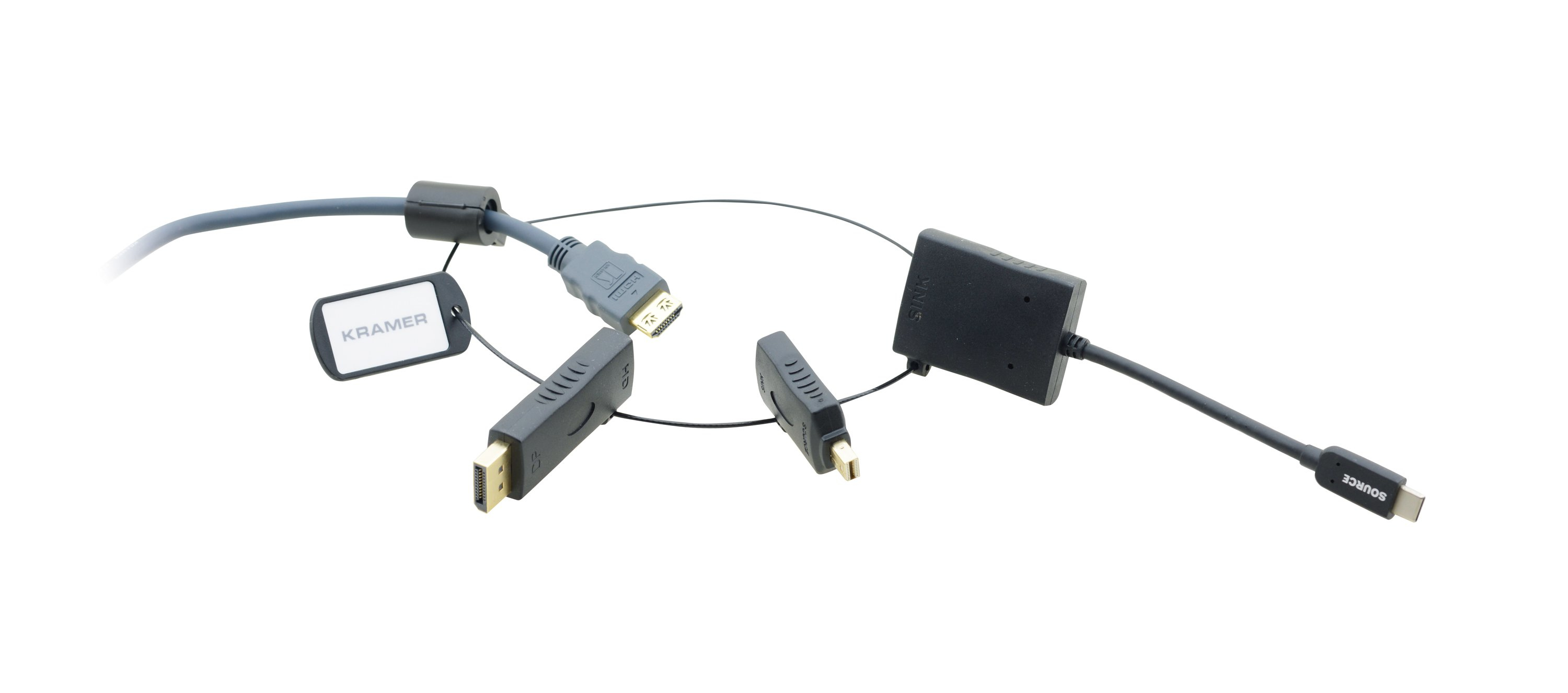 Image of Kramer Electronics AD-RING-6 video cable adapter 0.45 m Black