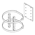 Bosch MIC-PMB mounting kit Stainless steel