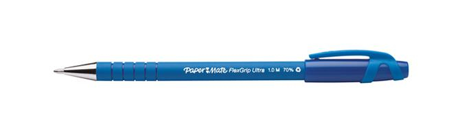 Paper Mate Flexgrip Ultra Ball Pen Medium 1.0mm Tip 0.7mm Line Blue - Image 11