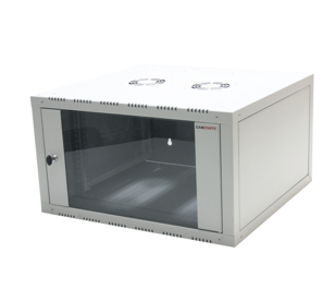LogiLink W09E66G rack cabinet 9U Wall mounted rack Grey