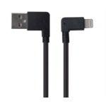 JLC MFI 90 degree USB (Male) to Lightning (Male) Cable 30CM Black