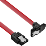 InLine SATA 6Gb/s Cable with latches angled 0.3m