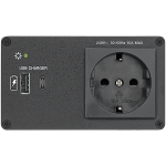 Extron AC+USB 311 EU socket-outlet AC + USB A + USB C Black