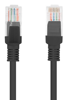 EU Product - Patchkabel CAT.5E UTP 30m Fluke Zertifikat schwarz thumbnail