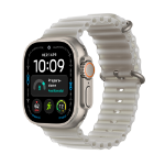 Apple Watch Ultra 4 GPS + Cellular 49mm Natural Titanium Case with Translucent Grey Ocean Band