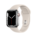 Apple Watch Series 7 OLED 41 mm 4G Silver GPS (satellite)