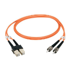 Black Box 1m ST–ST fiber optic cable 39.4" (1 m) OFNP Orange