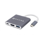 Naceb Technology NA-0111 base para laptop o replicador de puertos Alámbrico USB 3.2 Gen 1 (3.1 Gen 1) Type-C Gris, Blanco
