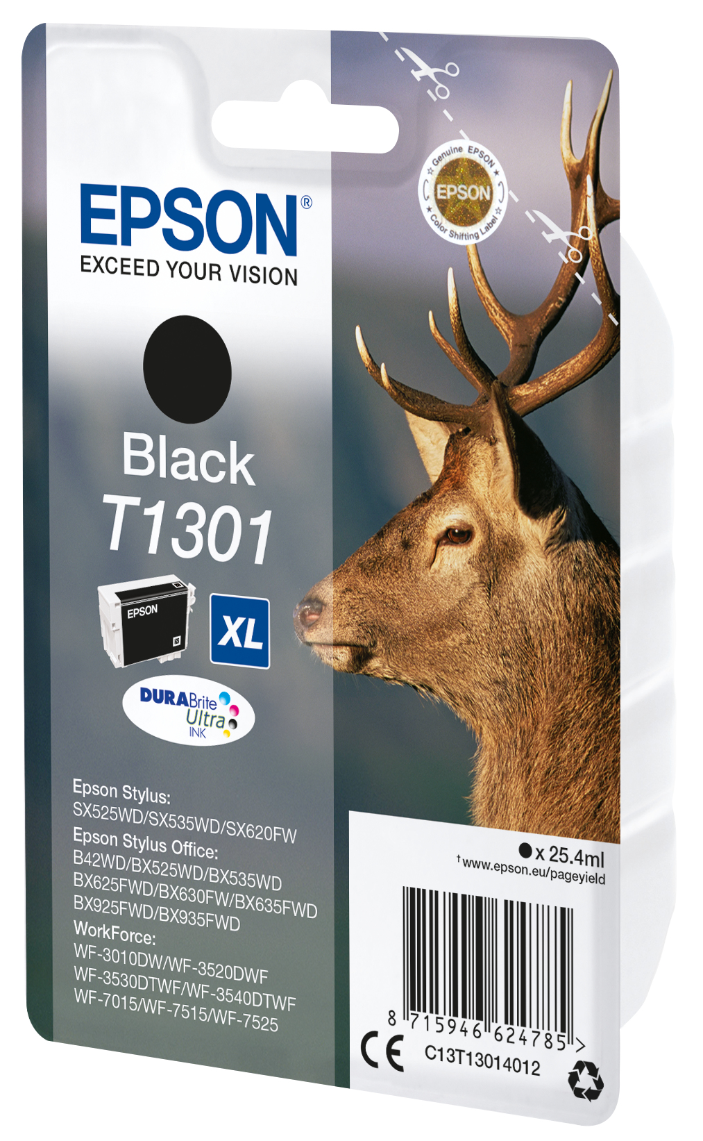Epson C13T13014022/T1301 Ink cartridge black XL Blister Radio Frequenc