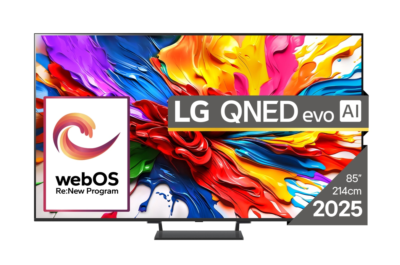 LG QNED evo AI 85QNED93A6A TV 2.16 m (85") 4K Ultra HD Smart TV Wi-Fi Black