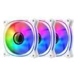 LC-Power LC-CF-120-ARGB-KIT-W koelsysteem voor computers Computer behuizing Ventilator 12 cm Wit 1 stuk(s)