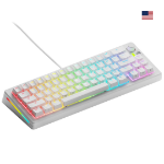 Glorious Gaming PC Gaming Race GMMK 3 Prebuilt keyboard USB QWERTY US English White