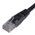 Cablenet CNL 100PK 0.5M C5e Bk UTP PVC 24AWG FMB networking cable