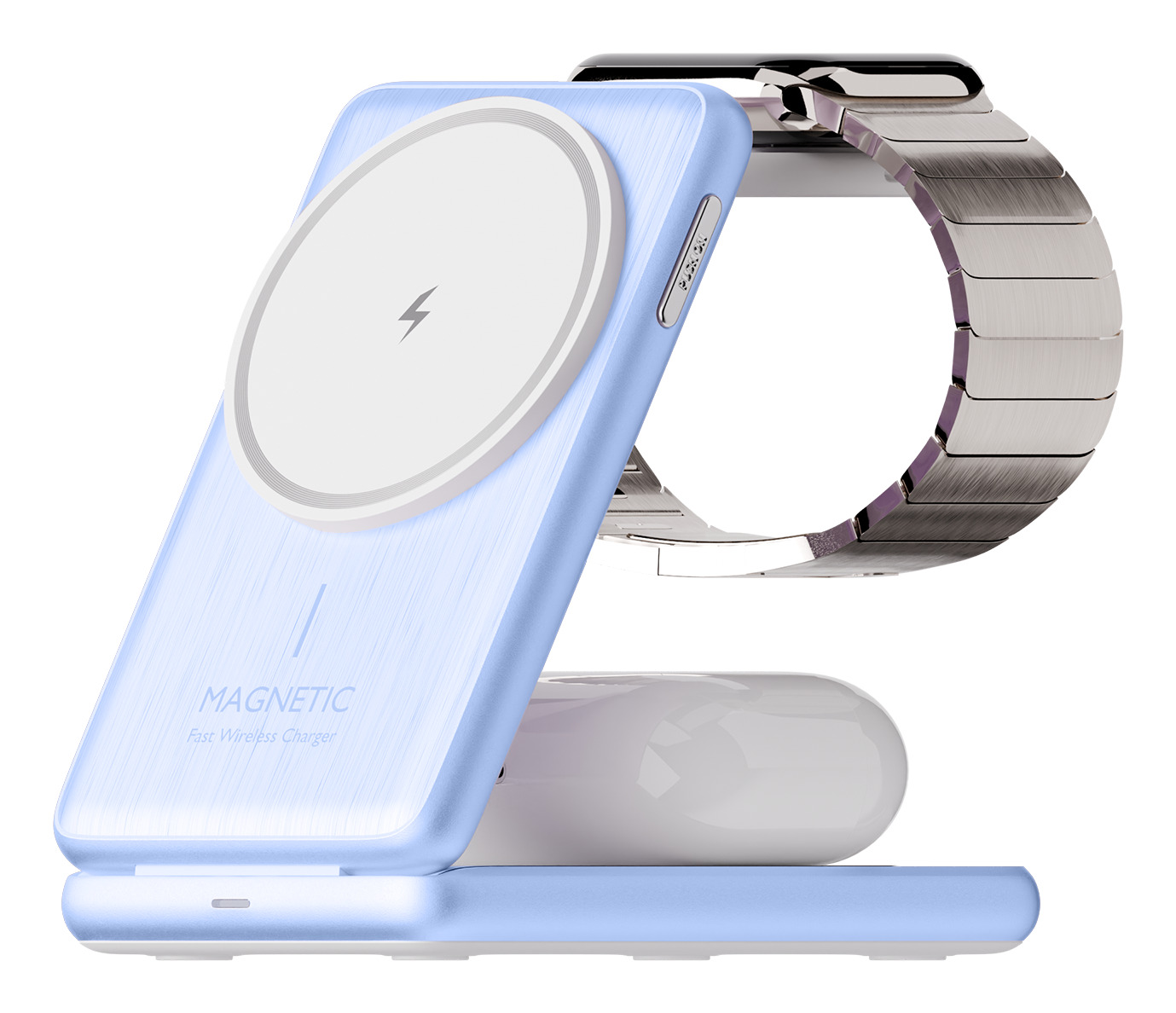 Image of Juice 3-in-1 Compact Wireless Charger 15W (UK Plug)