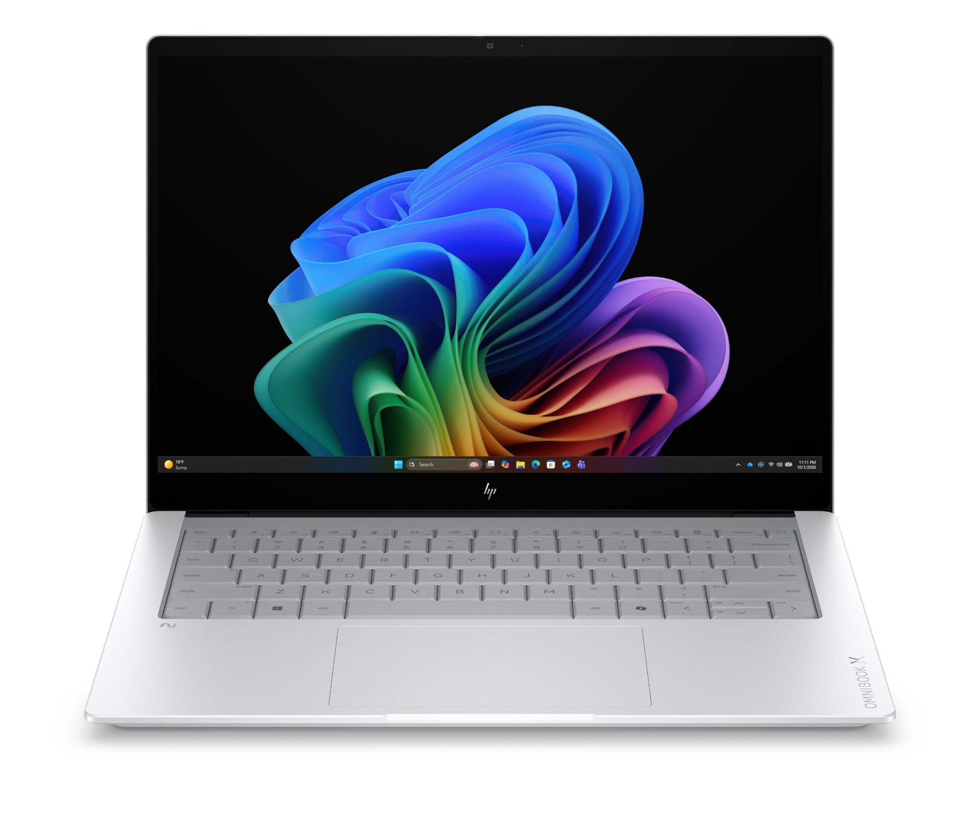 HP DQ8J4EA laptop Copilot+ PC Intel Core Ultra 7 356H 35.6 cm (14") 2K 16 GB LPDDR5x-SDRAM 512 GB SSD Wi-Fi 7 (802.11be) Windows 11 Home Silver