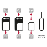 Celly SIMKITAD SIM-/geheugenkaartadapter Simkaartadapter