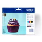 Brother LC-123VALBPDR Ink cartridge multi pack Bk,C,M,Y, 4x600 pages ISO/IEC 24711 Pack=4 for Brother DCP-J 132/MFC-J 4510/MFC-J 6920