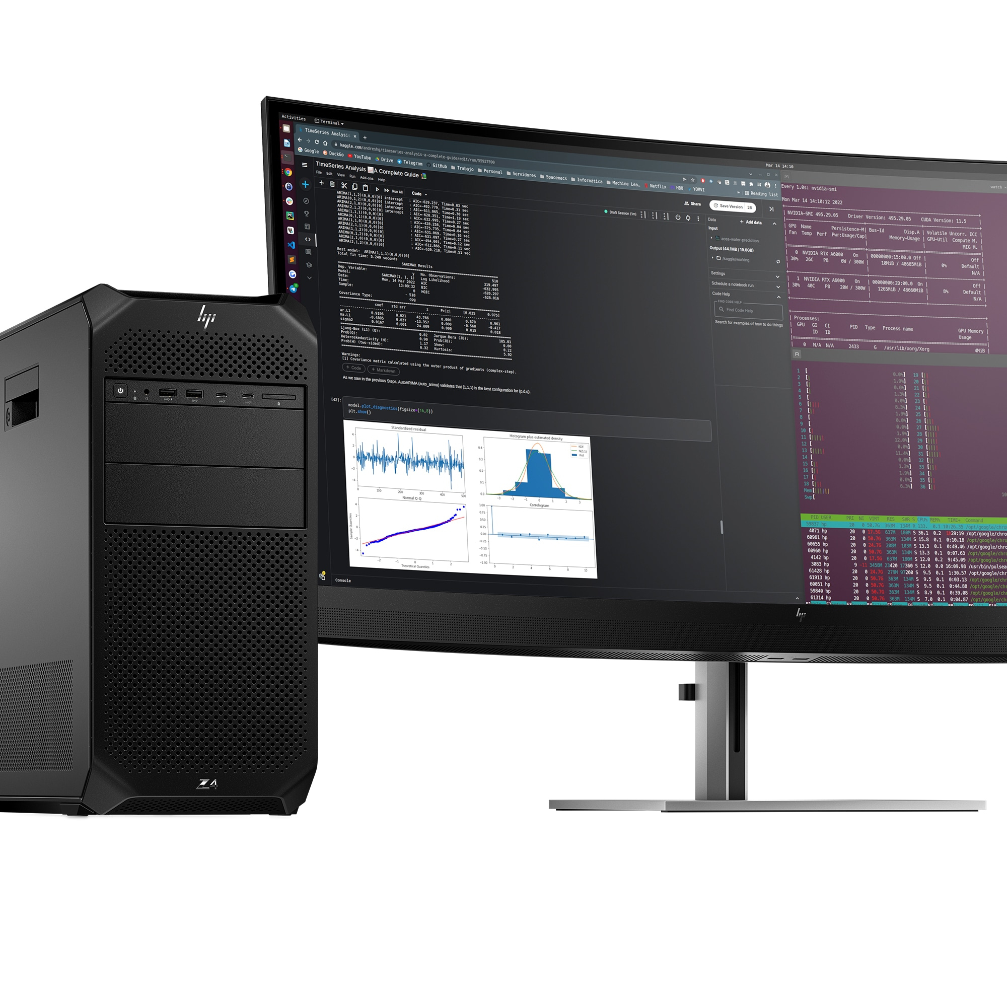 HP Z4 G5 Workstation PC Windows 11 Pro Tower AI Workstation