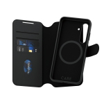 PanzerGlass CARE by ® Feature Case Tango Two-in-One Wallet w. Qi Compatible Samsung Galaxy S24 mobiele telefoon behuizingen Hoes Zwart