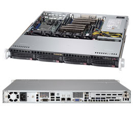 Supermicro CSE-813MFTQC-505CB computer case Rack Black 500 W