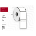 CAPTURE Label 76x50 - Core 25. White.