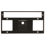 Kramer Electronics T10F-22M wall plate/switch cover Black
