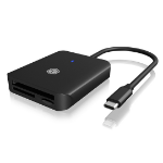 ICY BOX IB-CR403-C3 geheugenkaartlezer USB 3.2 Gen 1 (3.1 Gen 1) Type-C Zwart