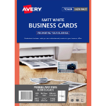 AVERY 959026 L7415 LASER INKJET BUSINESS CARDS MICROPERFORATED MATT 150GSM PACK 1000