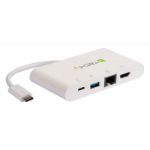 Techly IADAP USB31-DOCK1 laptop dock & poortreplicator USB 3.2 Gen 1 (3.1 Gen 1) Type-C Wit