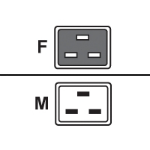 Fujitsu Power cord 16A IEC320 C20->C19