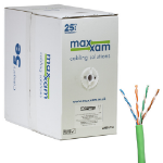 Cablenet Cat5e Green U/UTP LSOH 24AWG Solid CPR Dca Cable 305m Reelex Box