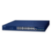 PLANET Layer 3 24-Port 10/100/1000T Managed L3 Gigabit Ethernet (10/100/1000) Power over Ethernet (PoE) Blue