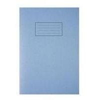 Image of Silvine PLAIN EX BOOK A4 BLU PK10