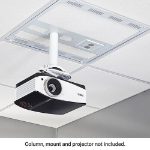 Chief 2' x 2' Above Suspended Ceiling Storage Box and column drop with 2-Gang Filter & Surge