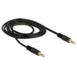 DeLOCK 1m 3.5mm M/M audio cable Black
