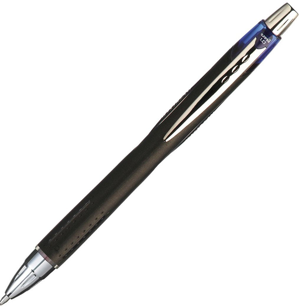 Image of Uni-Ball Jetstream - SXN210 Blue Clip-on retractable ballpoint pen...