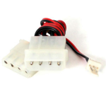 StarTech.com 12in Fan Adapter - TX3 to 2x LP4 Power Y Splitter Cable