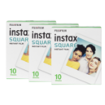 Fujifilm Instax Square Instant Photo Film - White - Pack of 30