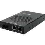 Perle S-1110DHP-ST40 network media converter 1000 Mbit/s 1310 nm Single-mode Black