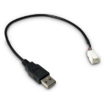 Inter-Tech 88885450 USB cable 0.3 m USB A Black