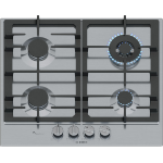 Bosch Serie 6 PCH6A5I90 hob Stainless steel Built-in 60 cm Gas 4 zone(s)