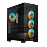 Gigabyte C500 Panoramic Stealth RGB PC Case, ATX, Full Tower, Tempered Glass, High Airflow, USB 3.2 Ports