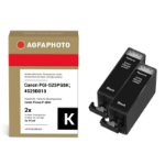 AgfaPhoto APCPGI525BDUOD inktcartridge 2 stuk(s) Compatibel Normaal rendement Zwart