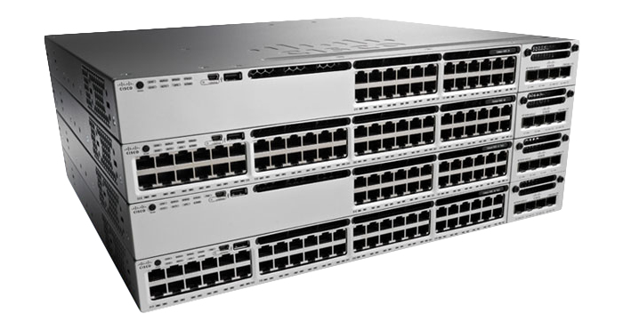 Cisco WS-C3850-48T-E 48-Port Network Switch